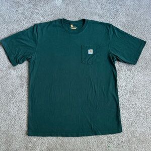 Nice faded Green Carhartt Pocket Tee,XL Tall